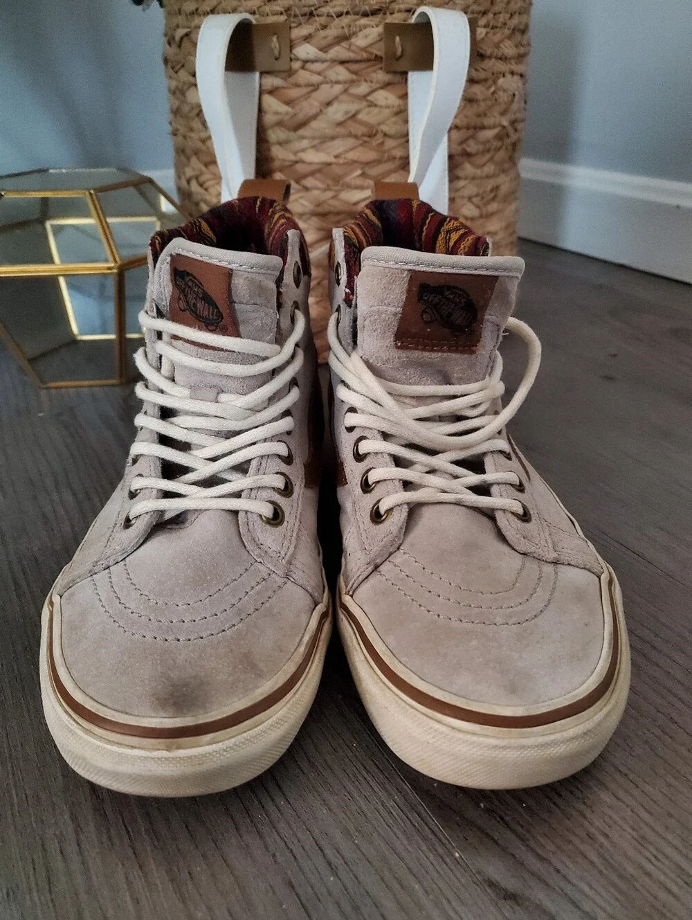 VANS Sk8-Hi MTE Aztec Leather/suede Scotchgard Sneakers 6.5/8